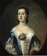 Jeremiah Theus, Mrs. Thomas Lynch (Elizabeth Allston Lynch), by Swiss-American painter Jeremiah Theus.